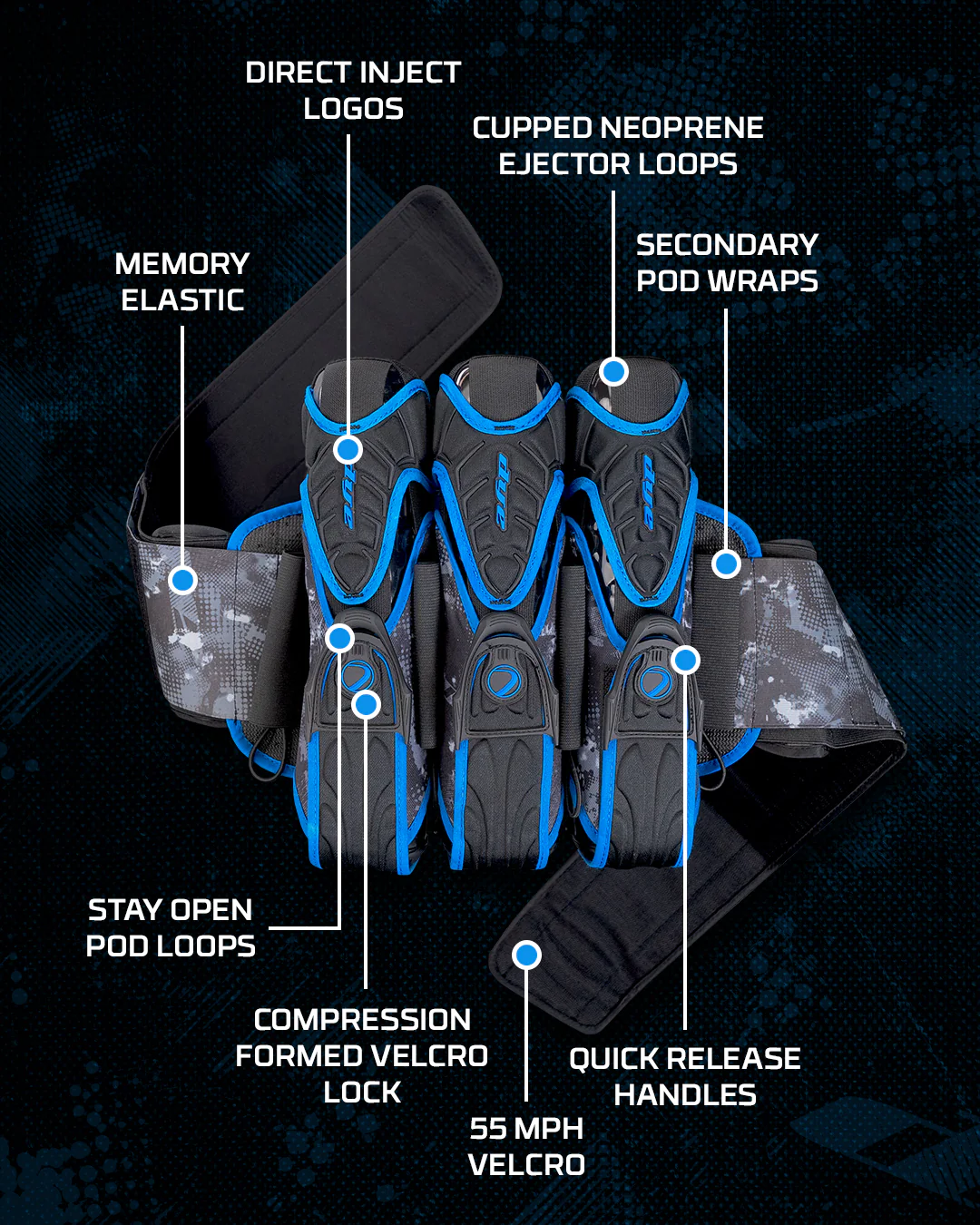 Assault Pack Pro Harness - Dyecam Cyan 3+4 - Image 2