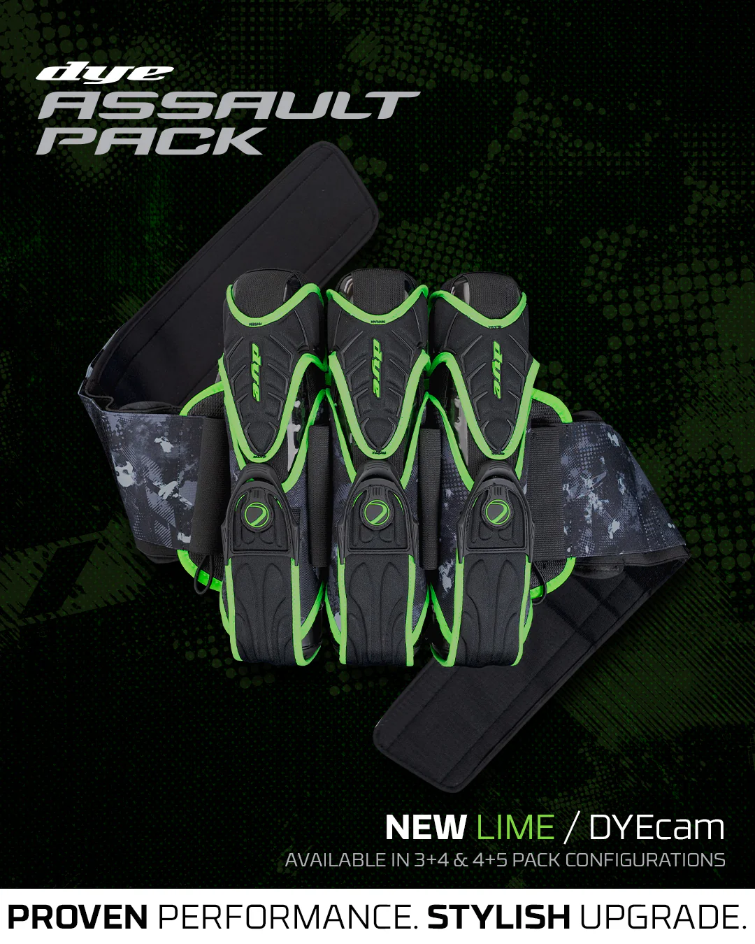 Assault Pack Pro Harness - Dyecam Lime 3+4
