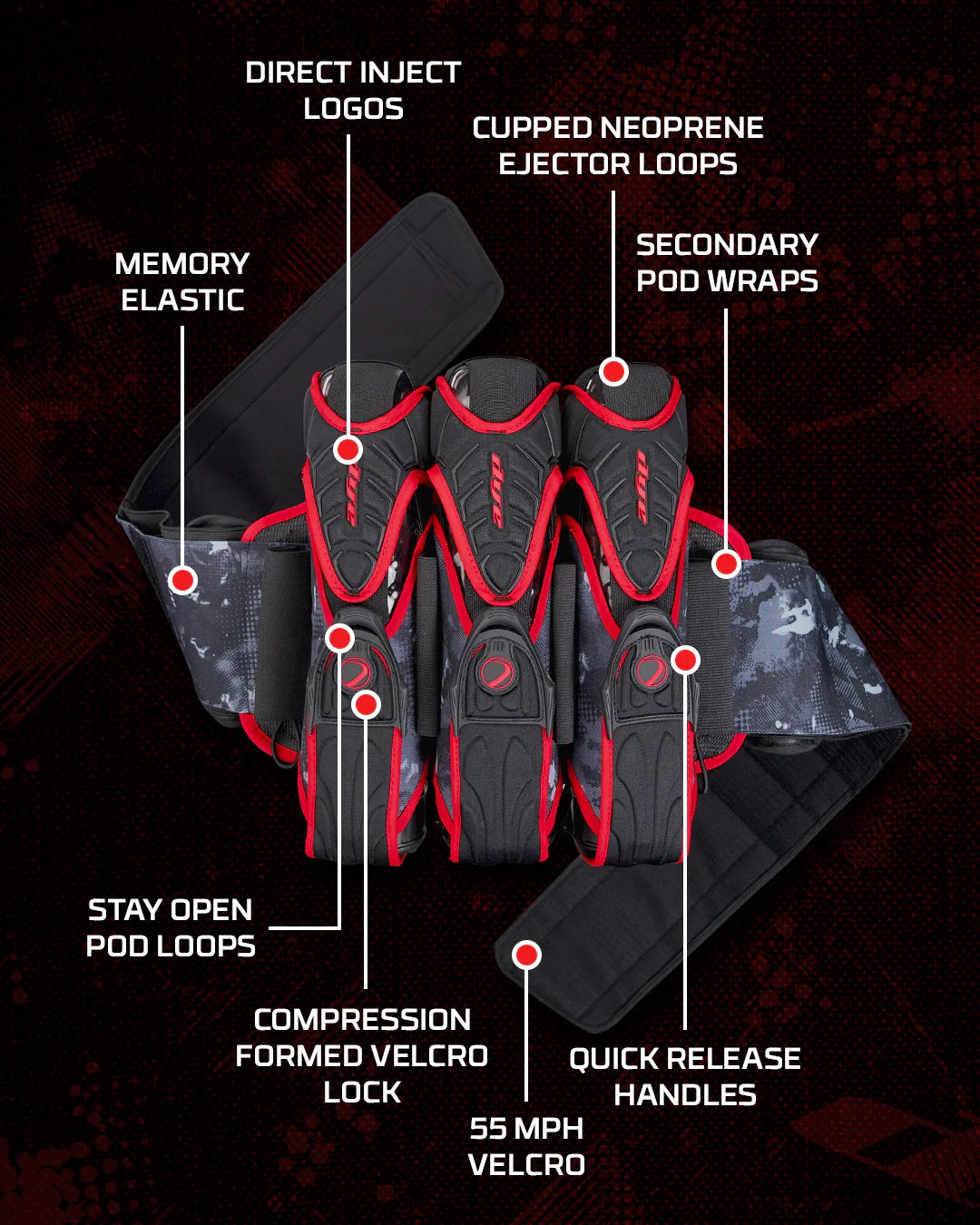 Assault Pack Pro Harness - Dyecam Red 3+4 - Image 2
