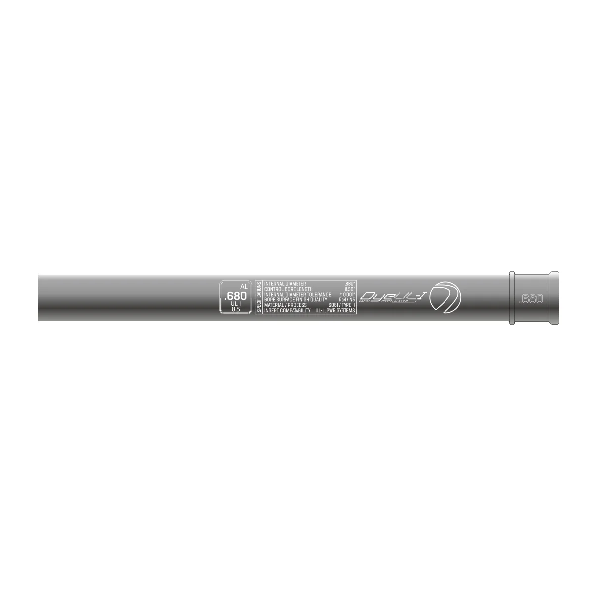 DYE UL-I Barrel Inserts – All Bore Sizes (.676–.692) - Image 5