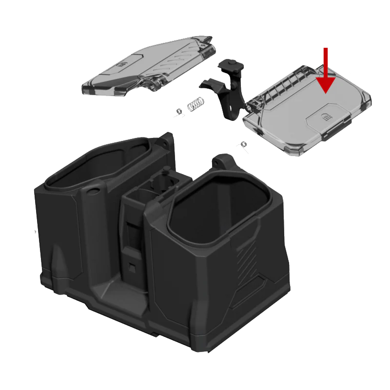 Box Rotor Lid - Tan (Right)