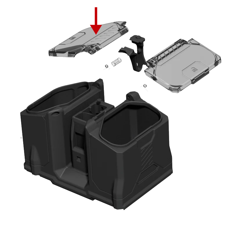 Box Rotor Lid - Smoke (Left)